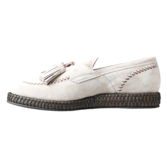Chic Dolce Gabbana Espadrilles in Velvety Suede Italian Elegance &