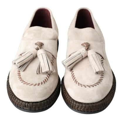 Chic Dolce Gabbana Espadrilles in Velvety Suede Italian Elegance &