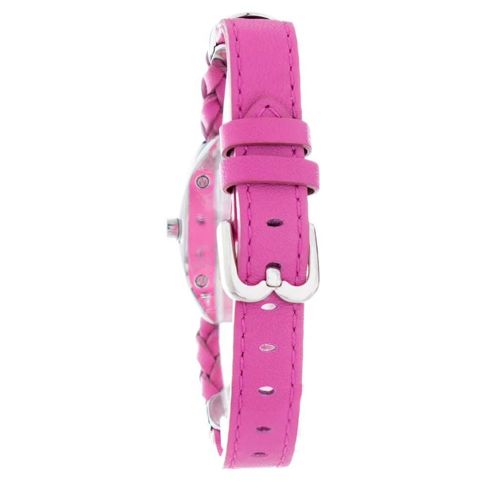 Chic Pink Leather Quartz Watch for Fashion and Clothing Lovers Laura Biagiotti