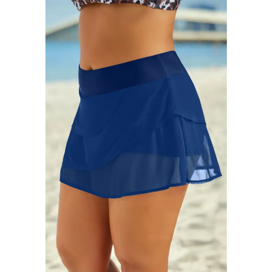 Chic Ruffled Swim Skirt with Perfect Fit and Flirty Flair Trendsi