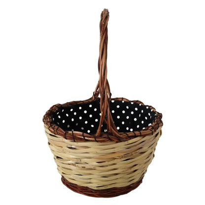 Chic Summer Dolce Gabbana Basket Tote Bag in Woven Wicker &