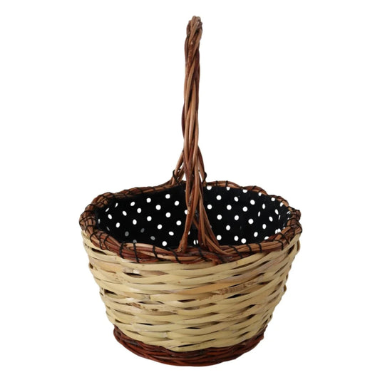 Chic Summer Dolce Gabbana Basket Tote Bag in Woven Wicker &