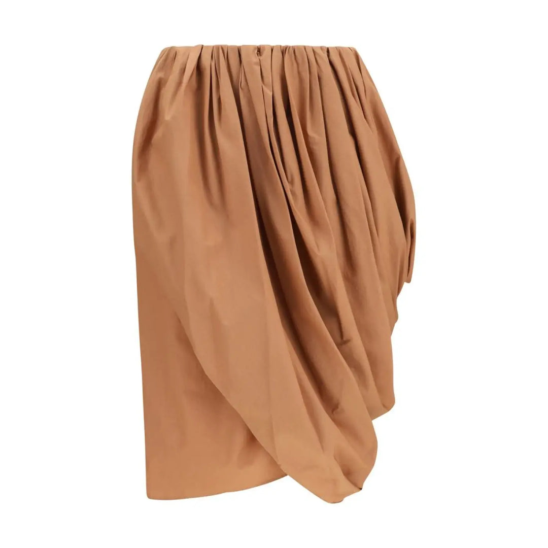 Chloé Beige Cotton Midi Skirt