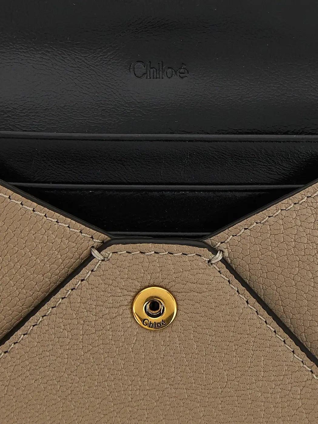 Chloé Beige Goatskin Cardholder