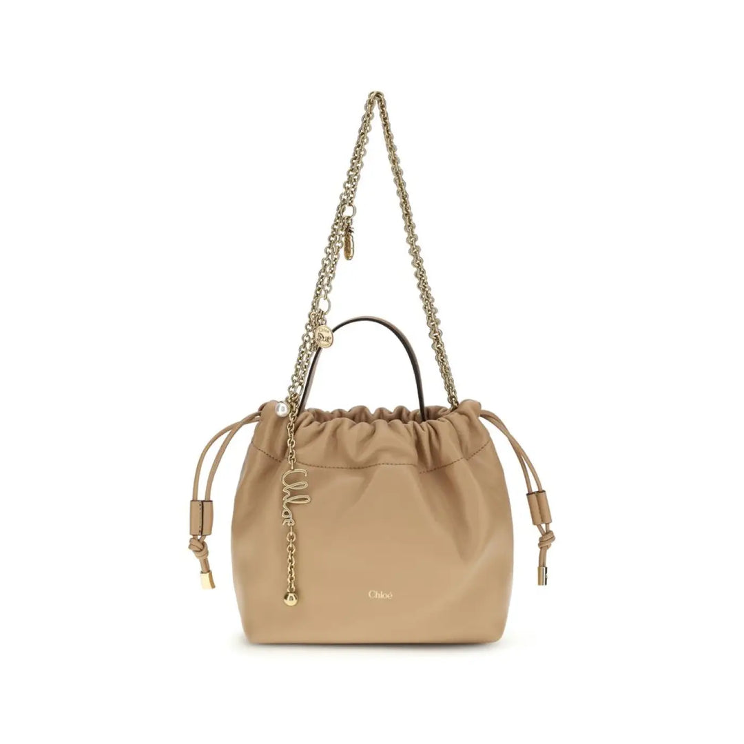 Chloé Beige Lamb Ovis Aries Shoulder Bag