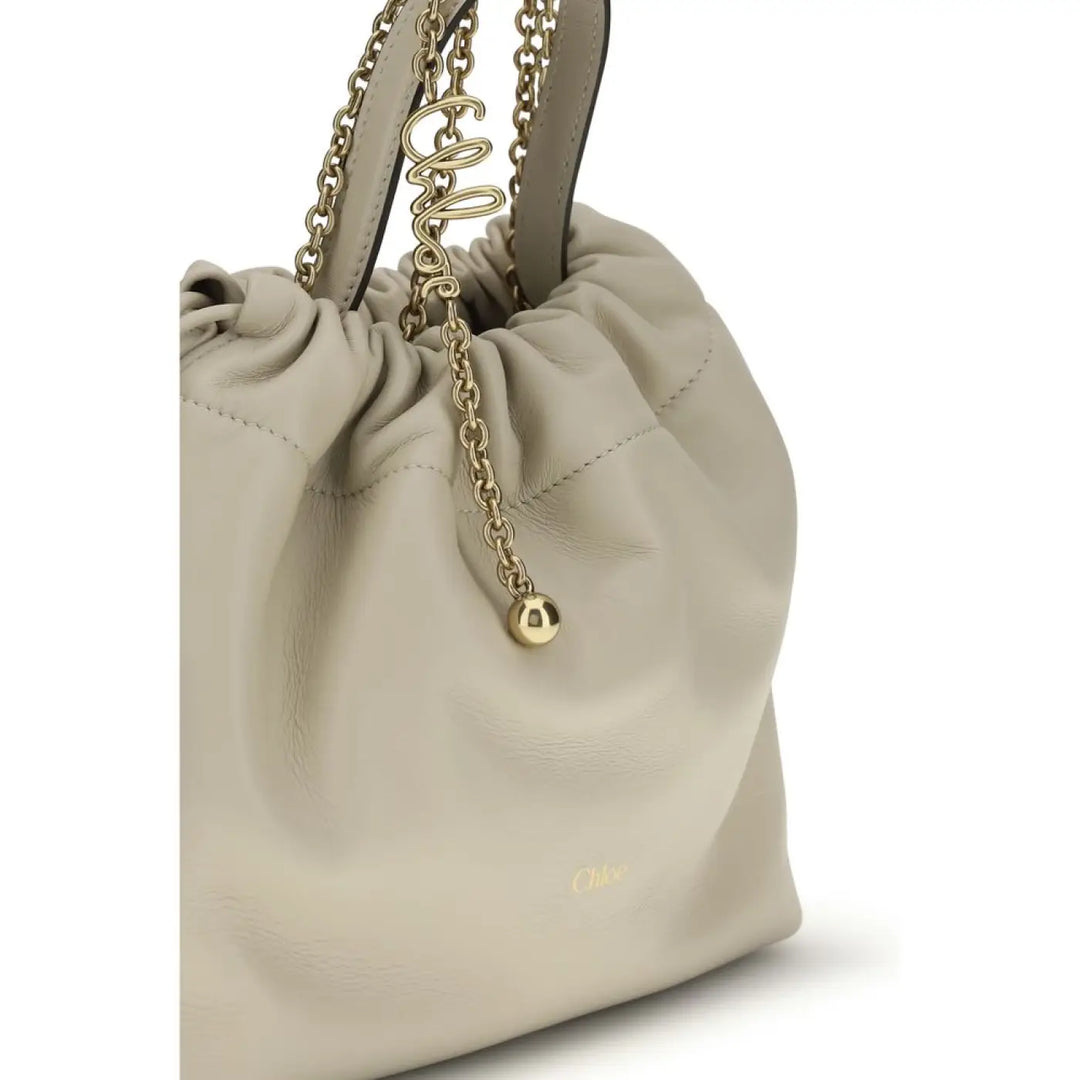 Chloé Beige Lamb Ovis Aries Shoulder Bag
