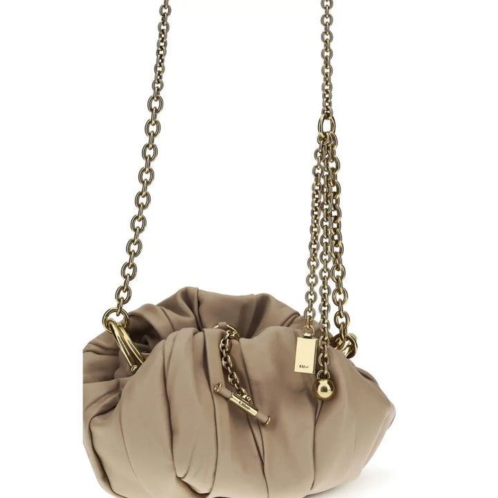 Chloé Beige Lamb Ovis Aries Shoulder Bag