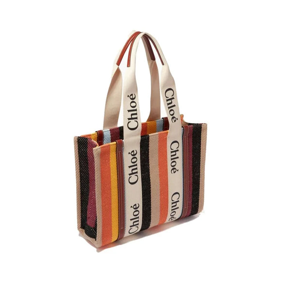 Chloé - Beige Linen Tote Bag