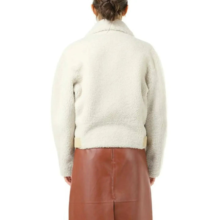 Chloé Beige Polyester Biker Jacket
