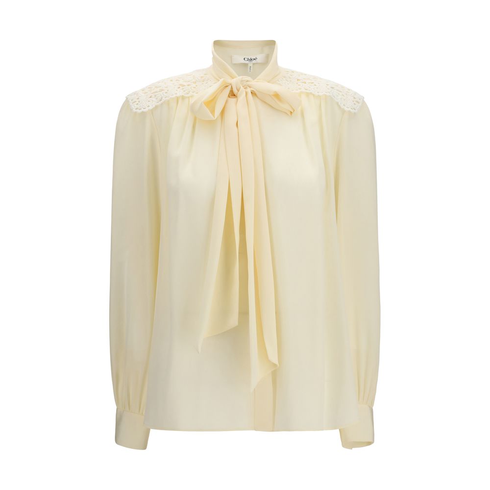 Chloé Blouses - Women’s Beige Polyester Blouse