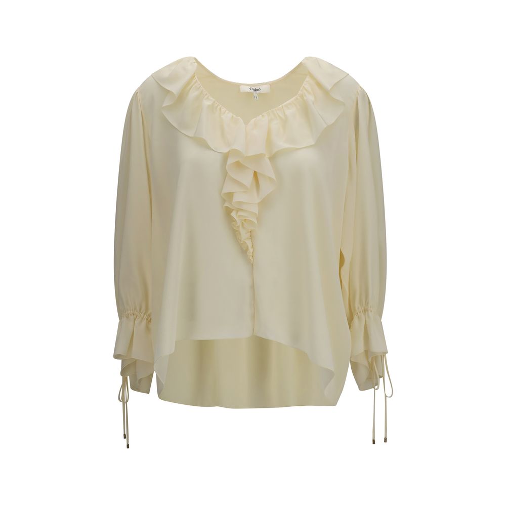 Chloé Blouses - Women’s Beige Silk Blouse
