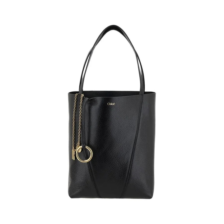 Chloé Black Calf Leather Bos Taurus Shoulder Bag