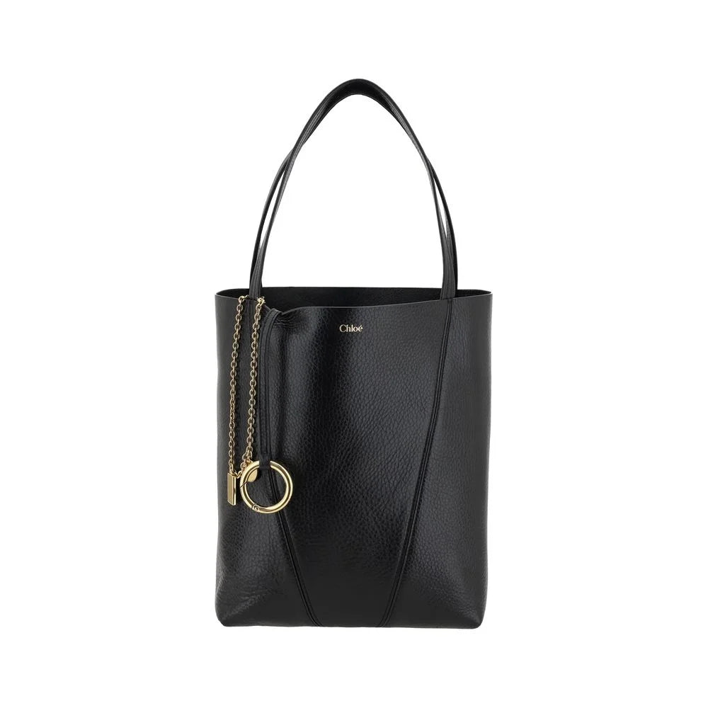 Chloé Black Calf Leather Bos Taurus Shoulder Bag