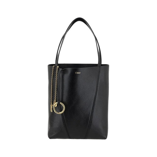 Chloé Black Calf Leather Bos Taurus Shoulder Bag
