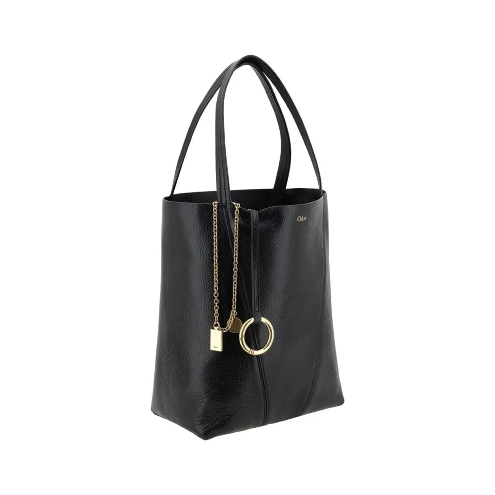 Chloé - Black Calf Leather Bos Taurus Shoulder Bag