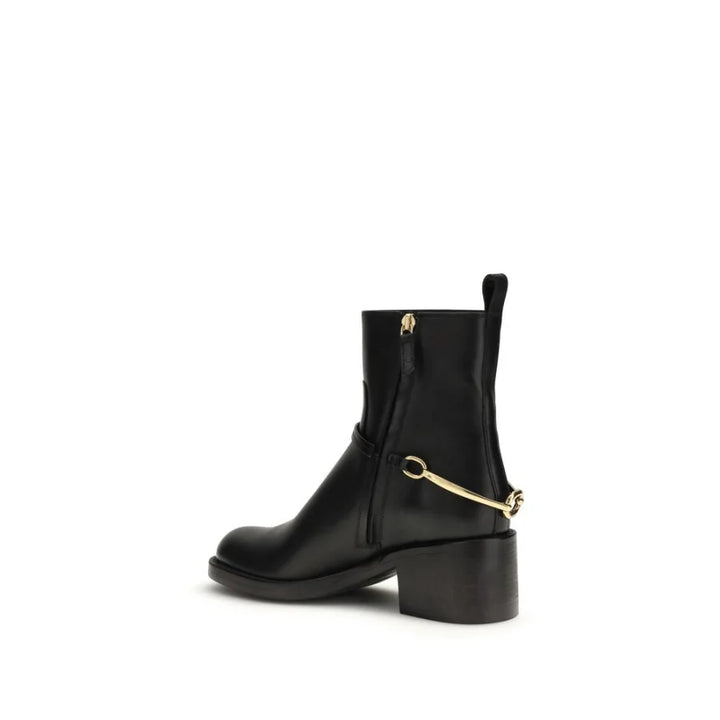 Chloé Black Lamb Ovis Aries Ankle Boots