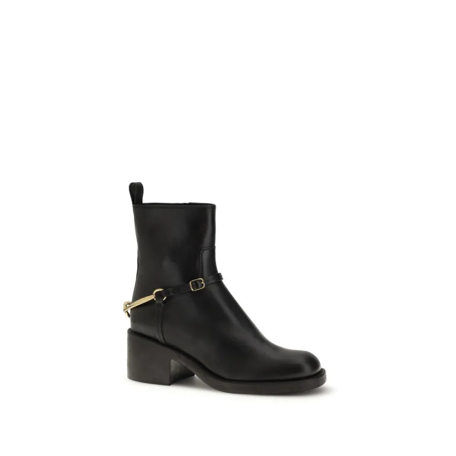 Chloé Black Lamb Ovis Aries Ankle Boots