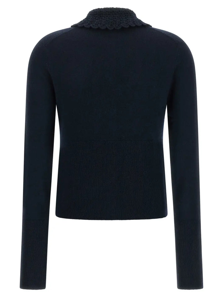 Chloé Blue Wool Cardigan