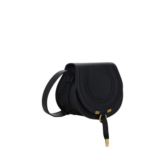 Chloé Calf Leather Shoulder Bag with Tassel and Brass Detailing