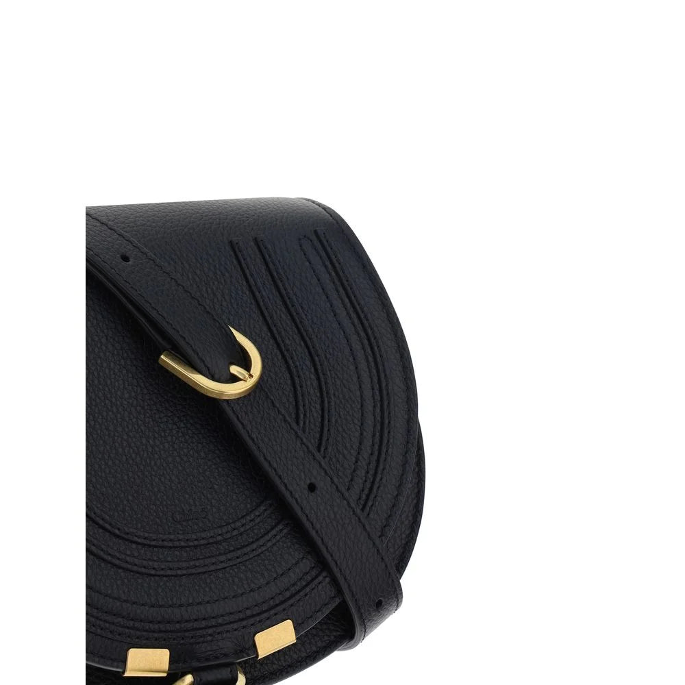 Chloé Calf Leather Shoulder Bag with Tassel and Brass Detailing