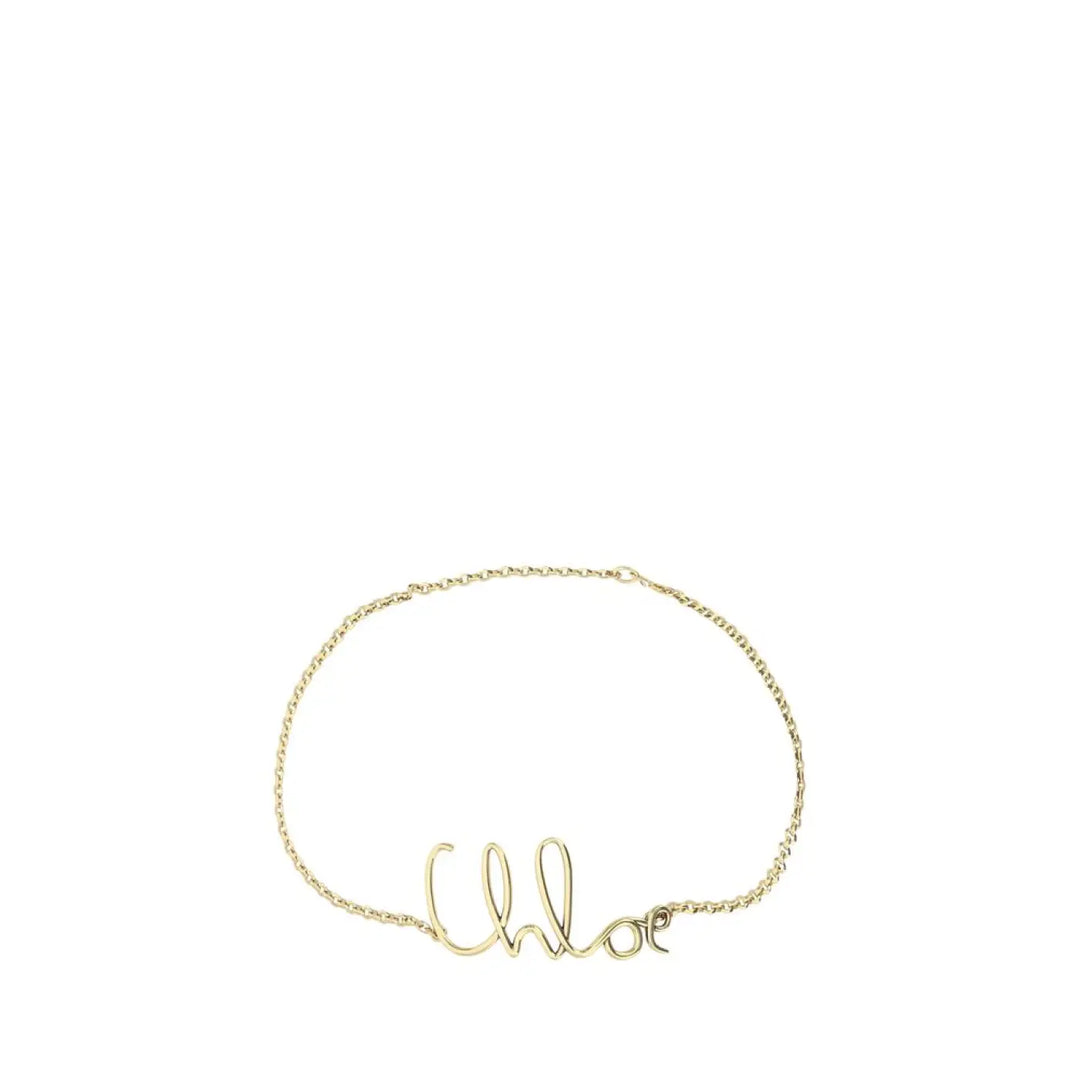 Chloé Gold Brass Thin Belt