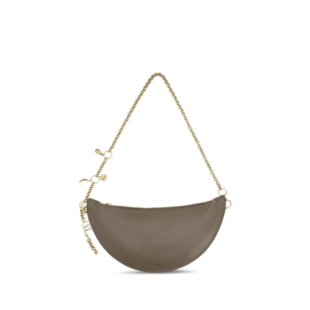 Chloé Gray Calf Leather Bos Taurus Shoulder Bag
