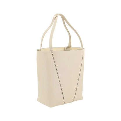 Chloé Leather Spin Shoulder Bag in Grained Calf Bos Taurus
