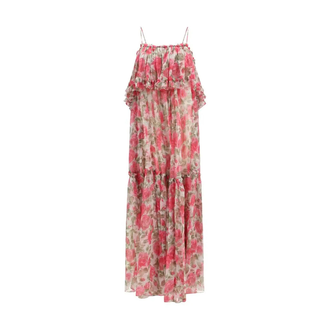 Chloé Multicolor Silk Casual Dress