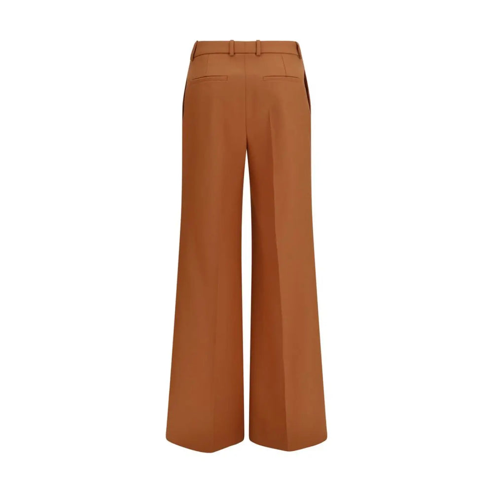 Chloé Orange Cotton Flared Pants