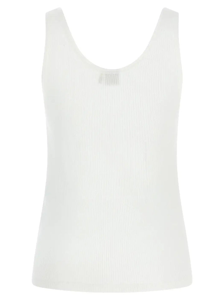 Chloé White Cotton Tank Tops