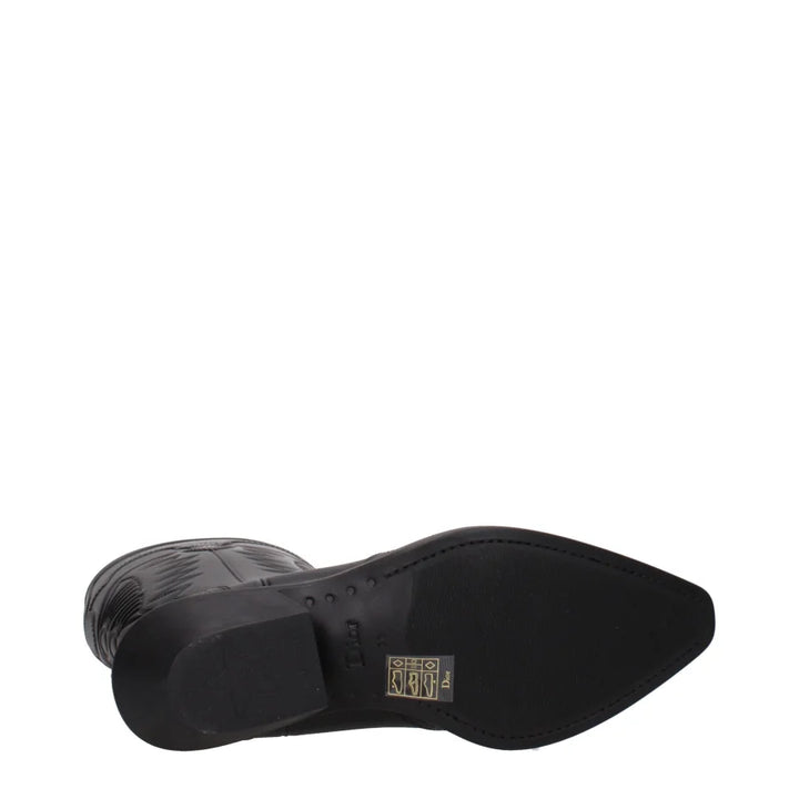 Christian Dior Black Cotton Boots