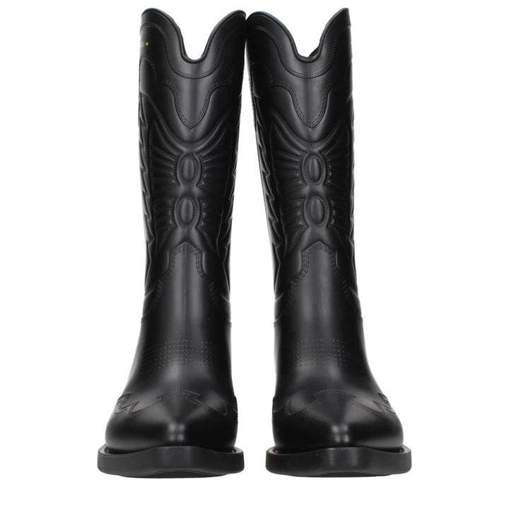 Christian Dior Black Cotton Boots
