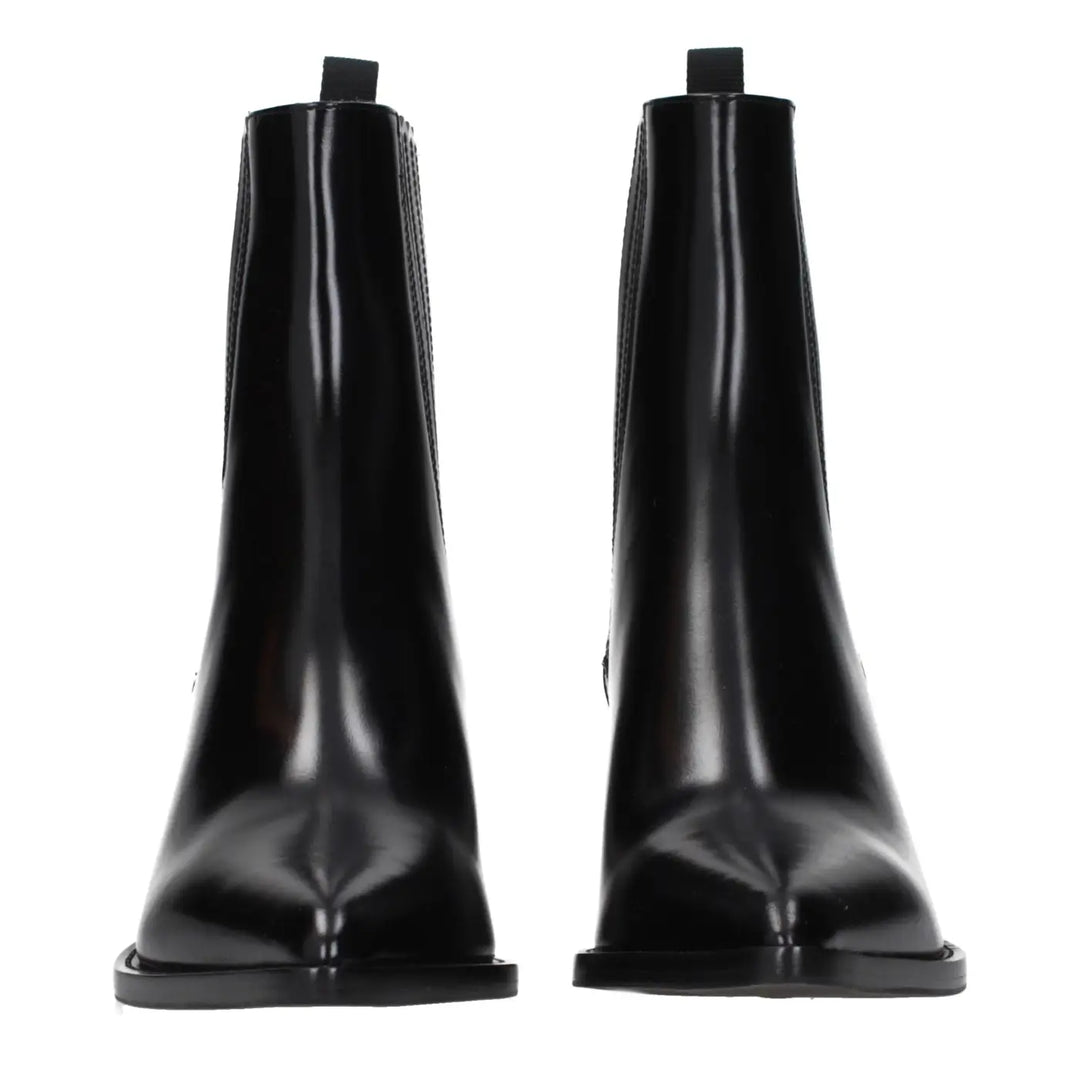 Christian Dior Black Leather Ankle Boots