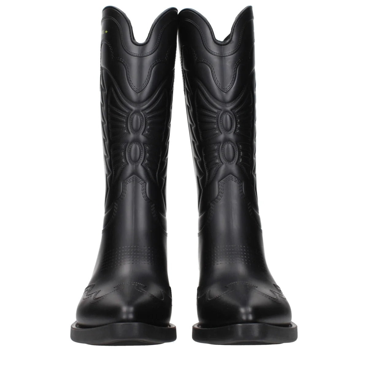 Christian Dior Black Rubber Boots with Iconic Side Logo