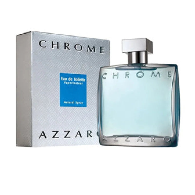 Chrome Eau Fresh Spicy Twist with Captivating Floral Heart Men’s Cologne Azzaro