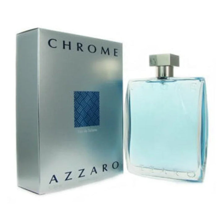 Chrome Eau Fresh Spicy Twist with Captivating Floral Heart Men’s Cologne Azzaro