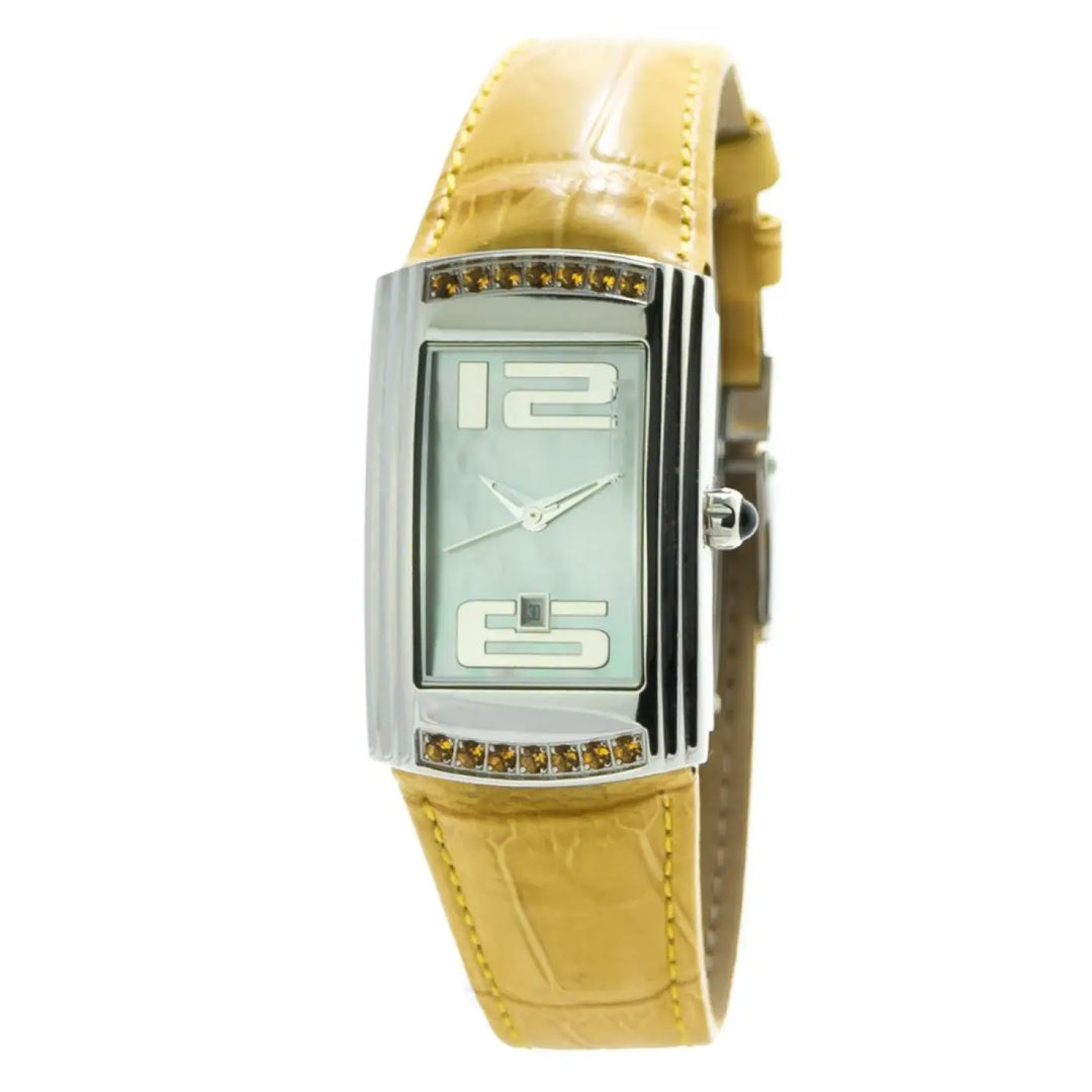 Chronotech Bicolor Leather Dress Watch