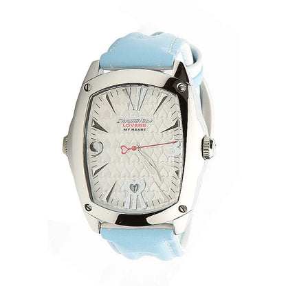 Chronotech Blue Leather Dress Watch