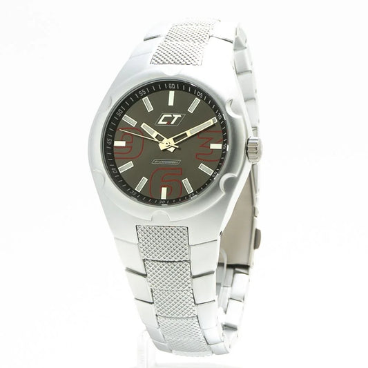 Chronotech Gray Aluminum Dress Watch with Mineral Glass and 39MM Dial