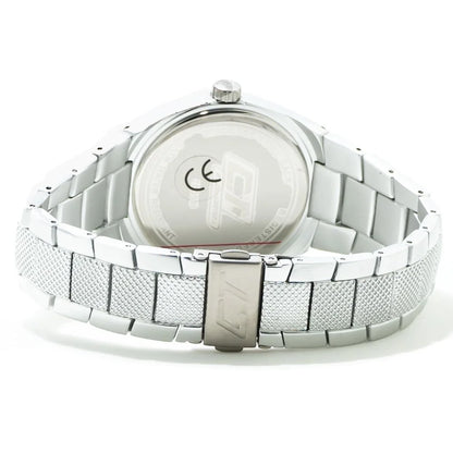 Chronotech Gray Aluminum Dress Watch with Mineral Glass and 39MM Dial