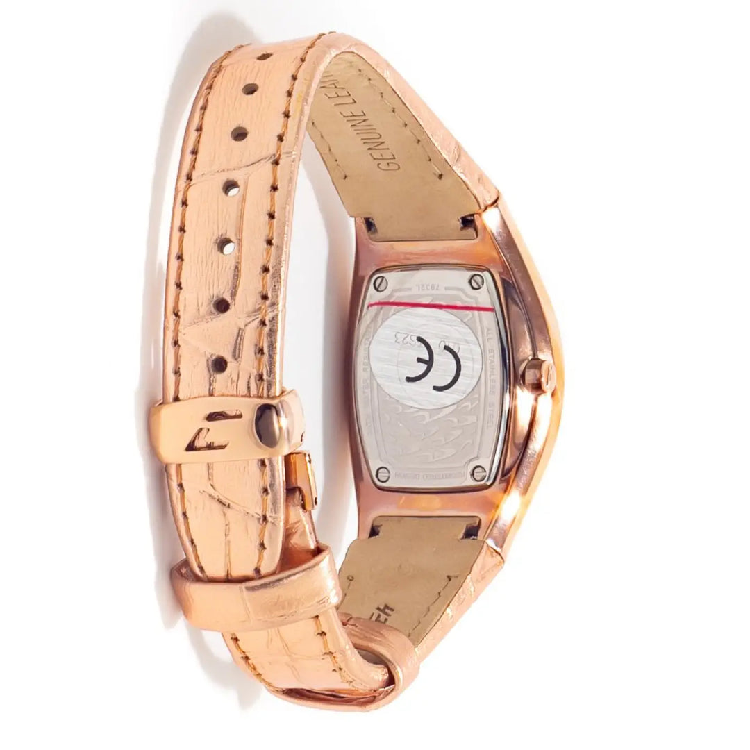 Chronotech Multicolor Leather Dress Watch