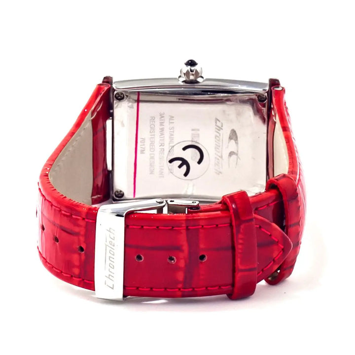 Chronotech Multicolor Leather Dress Watch