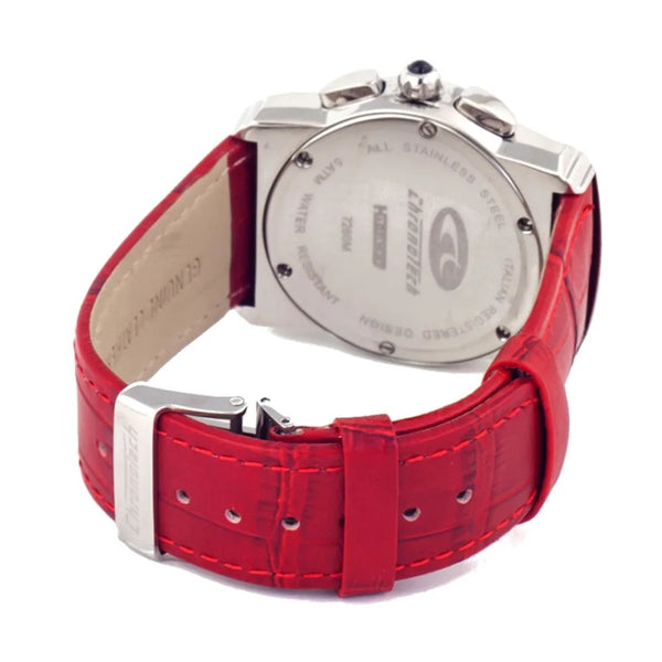 Chronotech Multicolor Leather Dress Watch