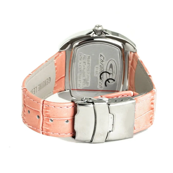 Chronotech Multicolor Leather Dress Watch