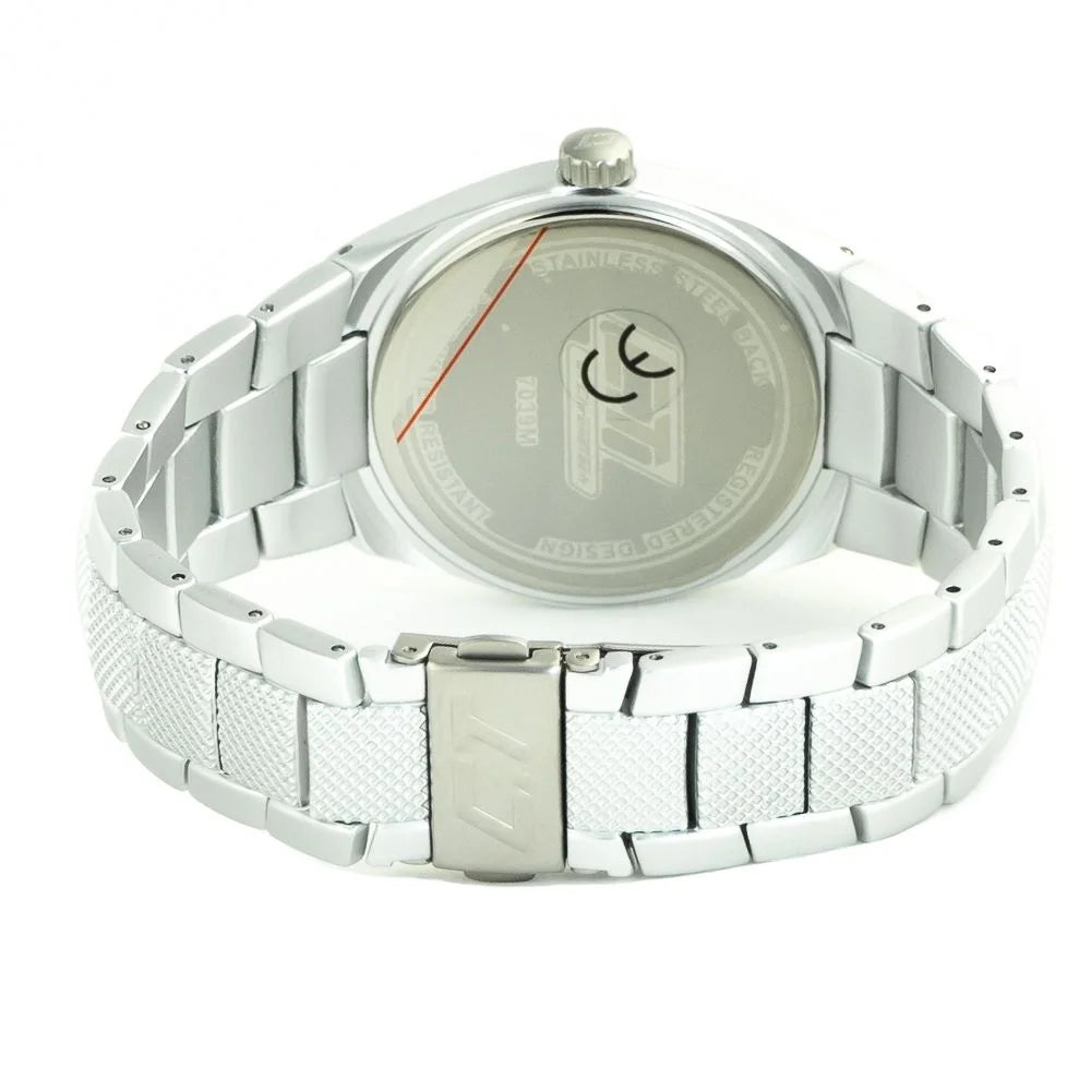 Chronotech Silver Polycarbonate Dress Watch
