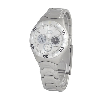 Chronotech Silver Stainless Steel Dress Watch 5ATM 38MM