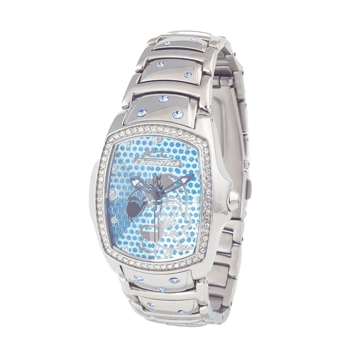 Chronotech Silver Stainless Steel Dress Watch