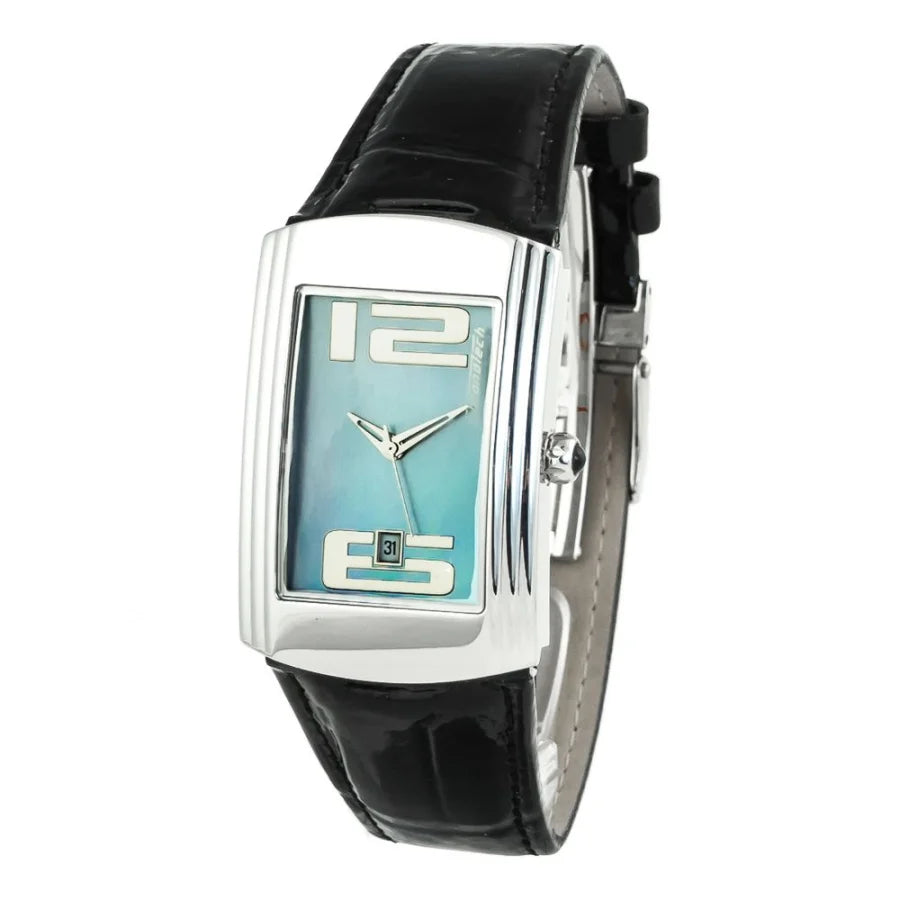 Chronotech Silver Stainless Steel Dress Watch