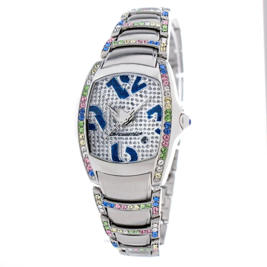 Chronotech Silver Stainless Steel Dress Watch