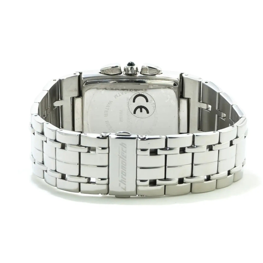 Chronotech Silver Stainless Steel Dress Watch